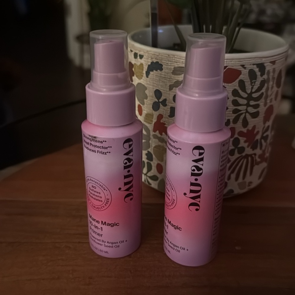 Two Eva-nyc Mane Magic Primer Travel Size Brand New Certified Vegan